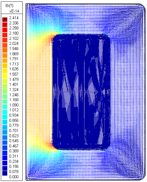 Image of Current transformer B-field Arrow plot